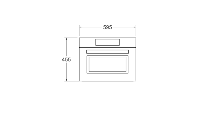 60x45cm Combi magnetron tiptetsbediening 7 functies, TFT display | Bertazzoni